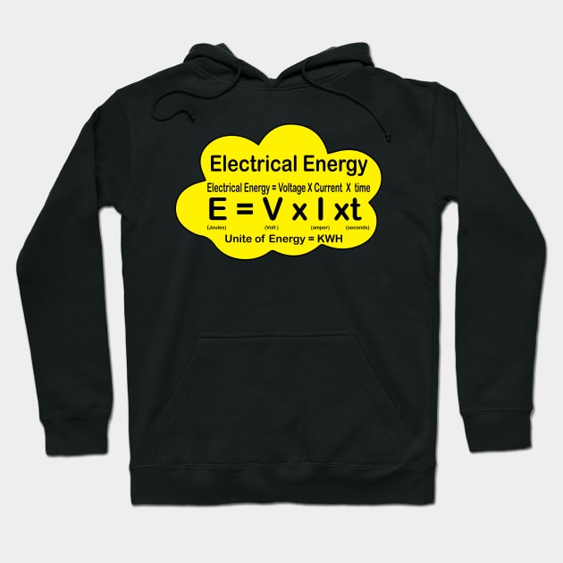 ELectrical Power Electrical Energy Explanation and formula for engineering Students and electricians Hoodie by ArtoBagsPlus